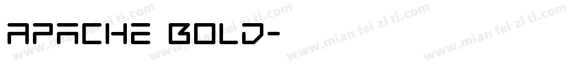 Apache Bold字体转换